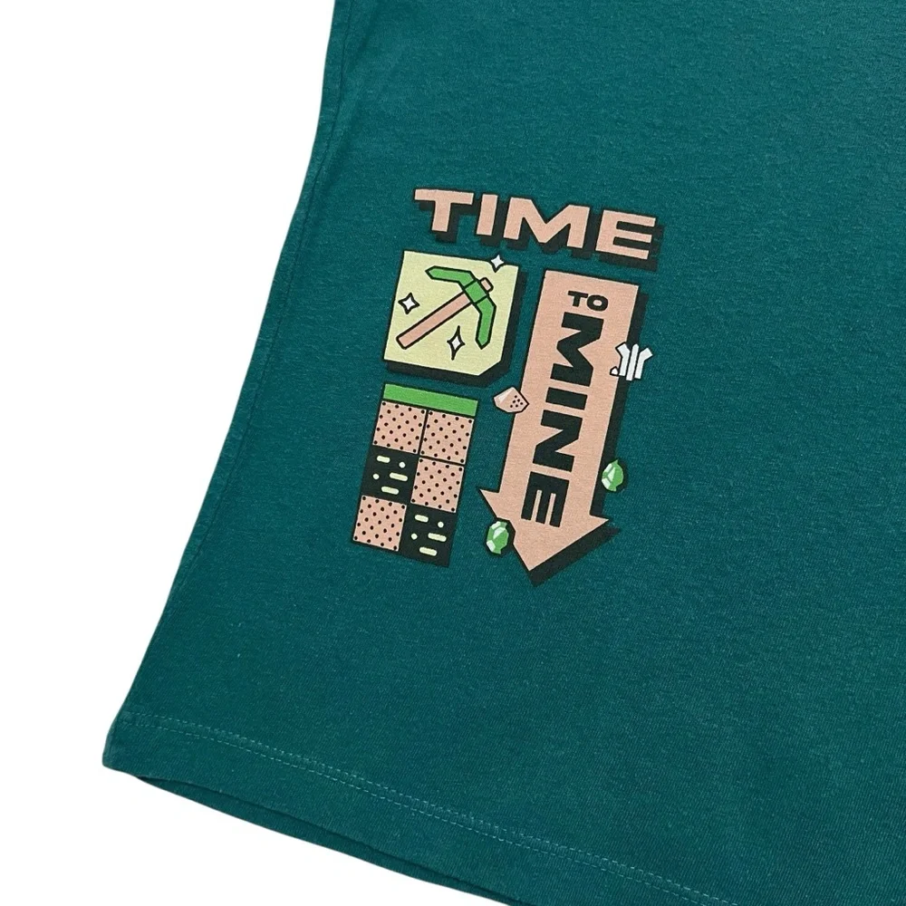 Old Navy S (6-7) Minecraft Time to Mine Tee Shirt